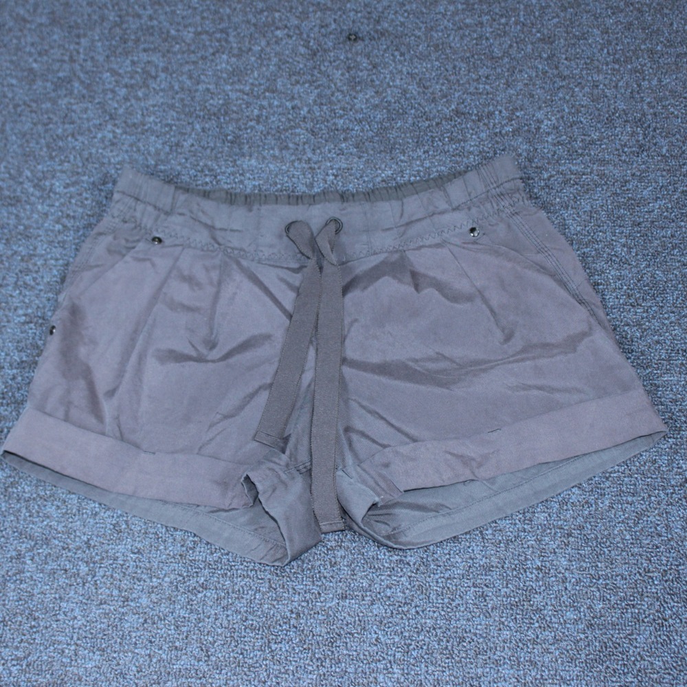 Lululemon Spring Break Away Shorts Womens 4 Charcoal Gray Lined Running Athletic